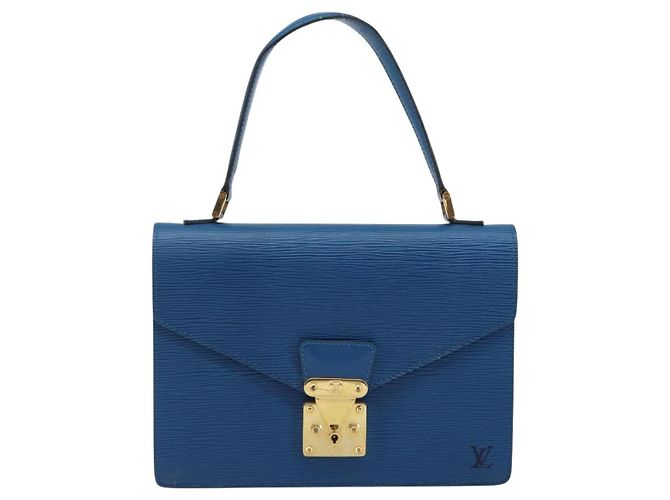 LOUIS VUITTON Borsa a Mano Epi Concorde Blu M52135 LV Auth 143145 - vista 2