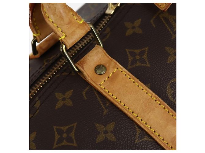LOUIS VUITTON Borsa Boston Monogram Keepall Bandouliere 55 M41414 LV Auth BA6044 Monogramma - vista 16