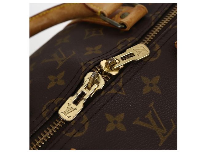 LOUIS VUITTON Borsa Boston Monogram Keepall Bandouliere 55 M41414 LV Auth BA6044 Monogramma - vista 19