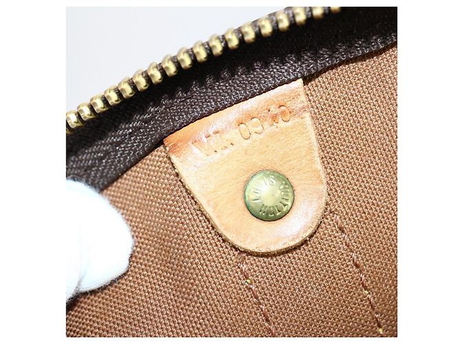 LOUIS VUITTON Borsa Boston Monogram Keepall Bandouliere 55 M41414 LV Auth BA6044 Monogramma - vista 23