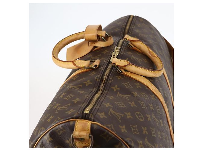 LOUIS VUITTON Borsa Boston Monogram Keepall Bandouliere 55 M41414 LV Auth BA6044 Monogramma - vista 6