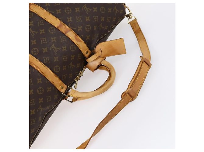 LOUIS VUITTON Borsa Boston Monogram Keepall Bandouliere 55 M41414 LV Auth BA6044 Monogramma - vista 7