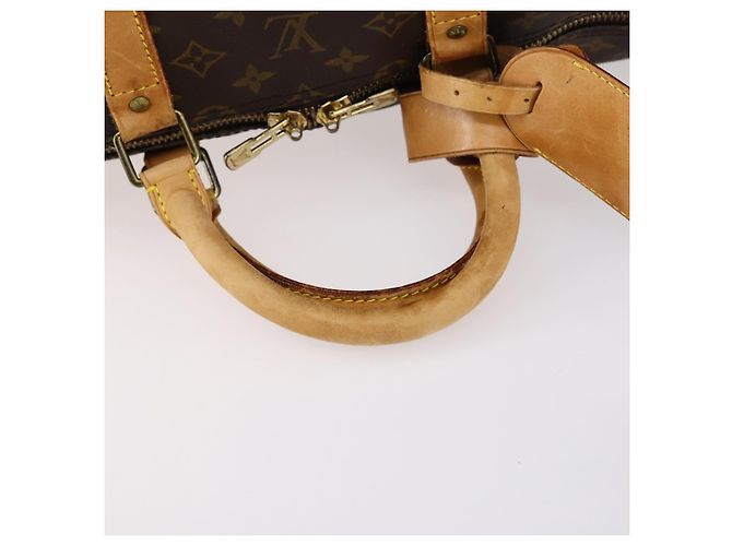 LOUIS VUITTON Borsa Boston Monogram Keepall Bandouliere 55 M41414 LV Auth BA6044 Monogramma - vista 9