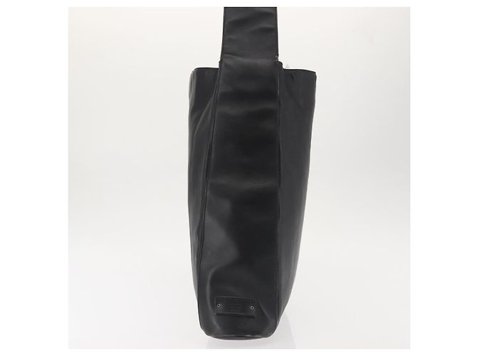 Gucci Borsa a Spalla in Pelle Nera Argento Auth 143208 Nero - vista 5