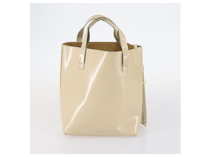 Gucci Borsa a spalla GG Supreme in PVC pelle 3Set Beige Nero Auth BA5854 - vista 10
