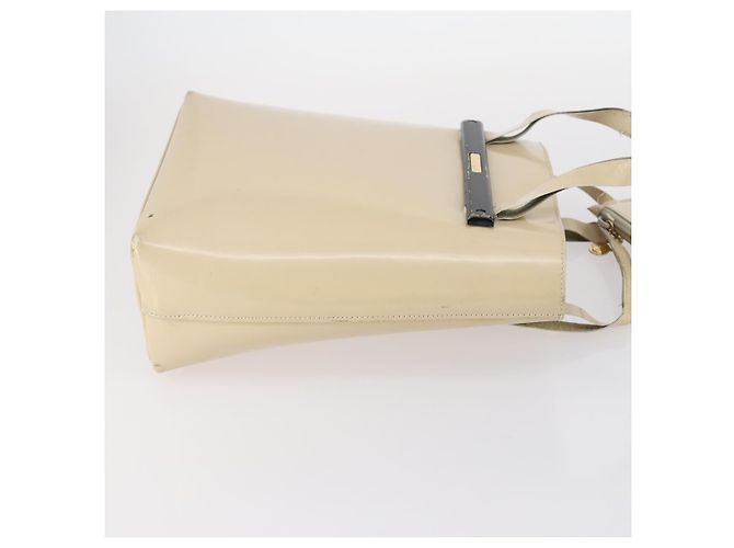 Gucci Borsa a spalla GG Supreme in PVC pelle 3Set Beige Nero Auth BA5854 - vista 11