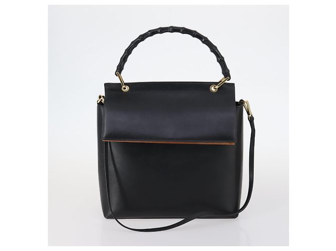 Gucci Borsa a spalla GG Supreme in PVC pelle 3Set Beige Nero Auth BA5854 - vista 2
