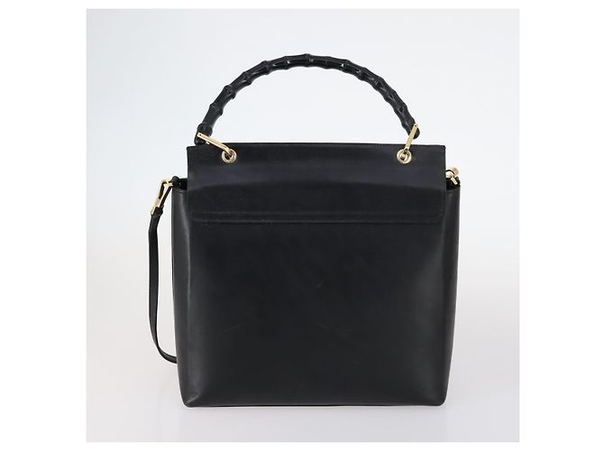 Gucci Borsa a spalla GG Supreme in PVC pelle 3Set Beige Nero Auth BA5854 - vista 3