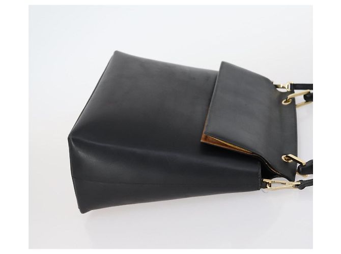 Gucci Borsa a spalla GG Supreme in PVC pelle 3Set Beige Nero Auth BA5854 - vista 4
