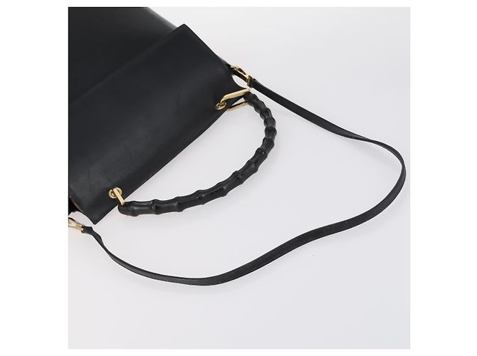 Gucci Borsa a spalla GG Supreme in PVC pelle 3Set Beige Nero Auth BA5854 - vista 5