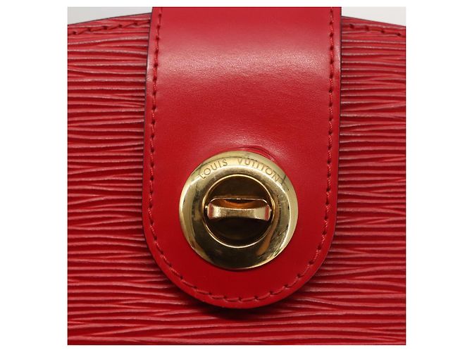 LOUIS VUITTON Epi Cluny Shoulder Bag Red M52257 LV Auth 142909 - view 14