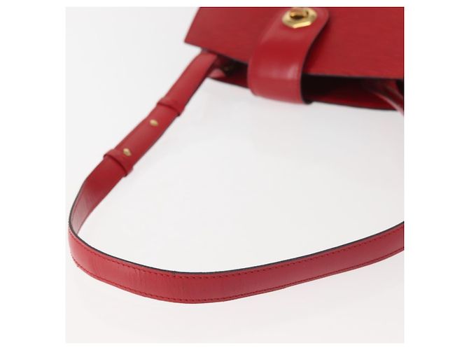LOUIS VUITTON Epi Cluny Shoulder Bag Red M52257 LV Auth 142909 - view 7