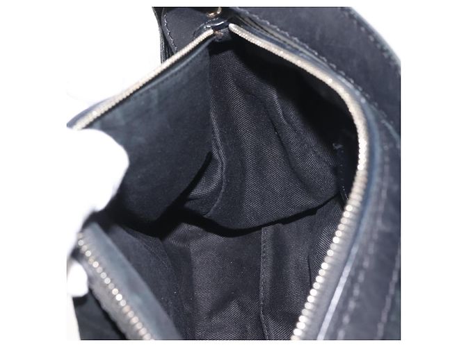 BALLY Borsa a Spalla in Pelle Scamosciata Nera Argento Auth BA6459 Nero - vista 20