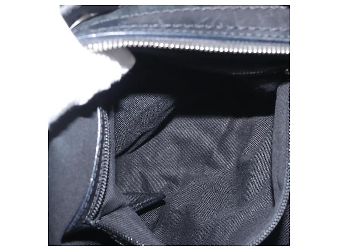 BALLY Borsa a Spalla in Pelle Scamosciata Nera Argento Auth BA6459 Nero - vista 21