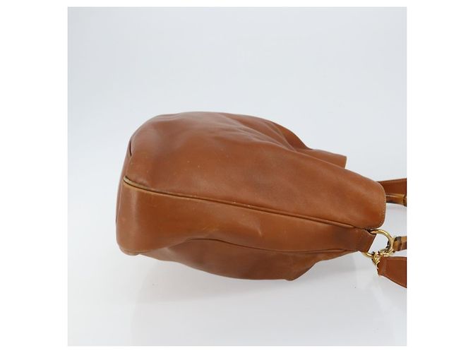 Borsa a mano in pelle GUCCI Bamboo 2 in 1 Beige Argento 001 1577 Auth 143268 - vista 4