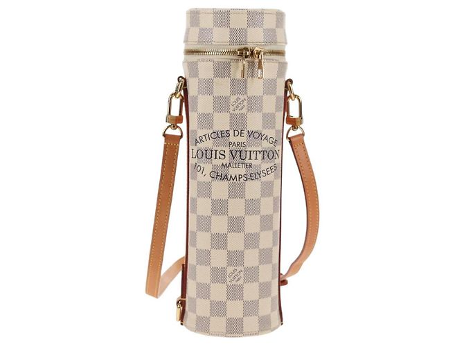 LOUIS VUITTON Porta bottiglia Damier Azur Borsa GI0373 Auth 128175V - vista 13