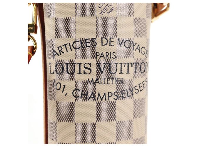 LOUIS VUITTON Porta bottiglia Damier Azur Borsa GI0373 Auth 128175V - vista 22