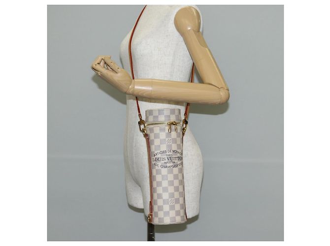 LOUIS VUITTON Porta bottiglia Damier Azur Borsa GI0373 Auth 128175V - vista 28