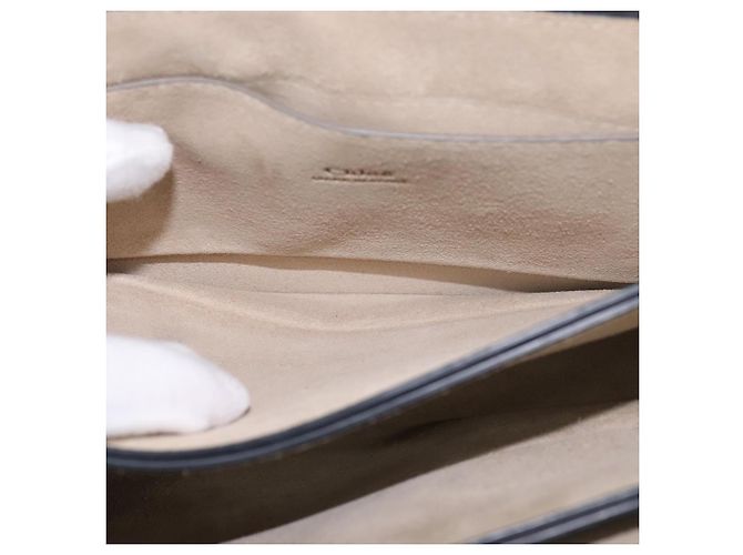 Chloé Borsa a Spalla Chloe Fay in Pelle Scamosciata Beige Oro Auth BA5749 D'oro - vista 21