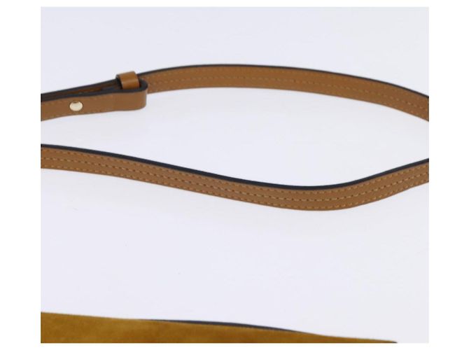 Chloé Borsa a Spalla Chloe Fay in Pelle Scamosciata Beige Oro Auth BA5749 D'oro - vista 8
