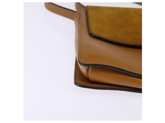 Chloé Borsa a Spalla Chloe Fay in Pelle Scamosciata Beige Oro Auth BA5749 D'oro - vista 9