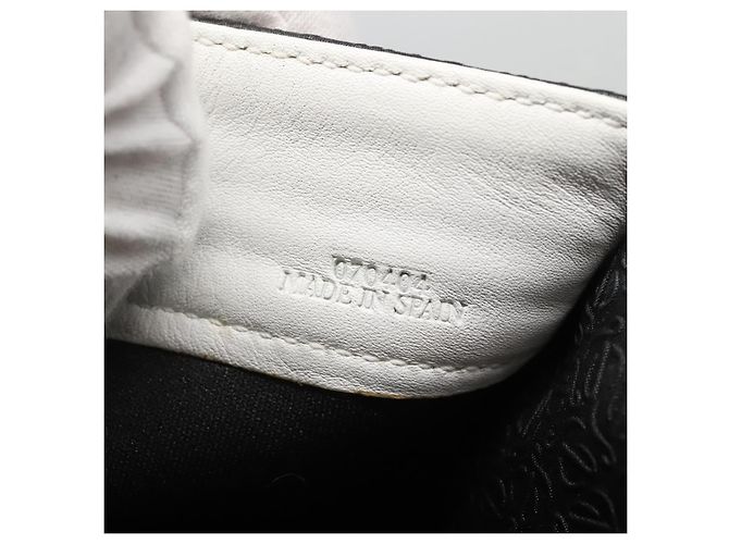 Borsa a Spalla LOEWE PVC Nero Argento Auth 141812 - vista 12