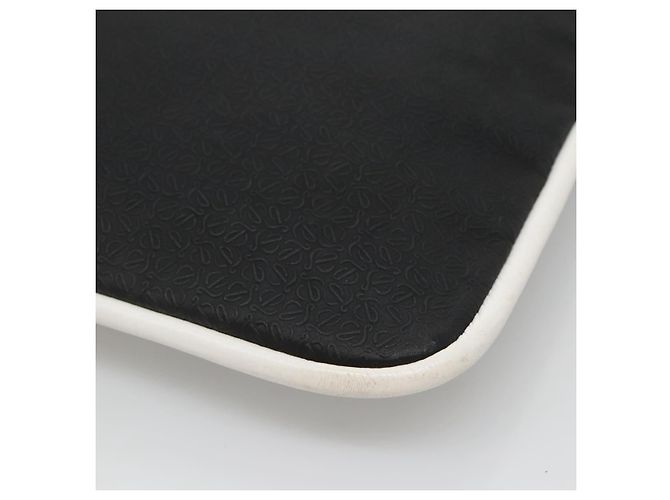Borsa a Spalla LOEWE PVC Nero Argento Auth 141812 - vista 15