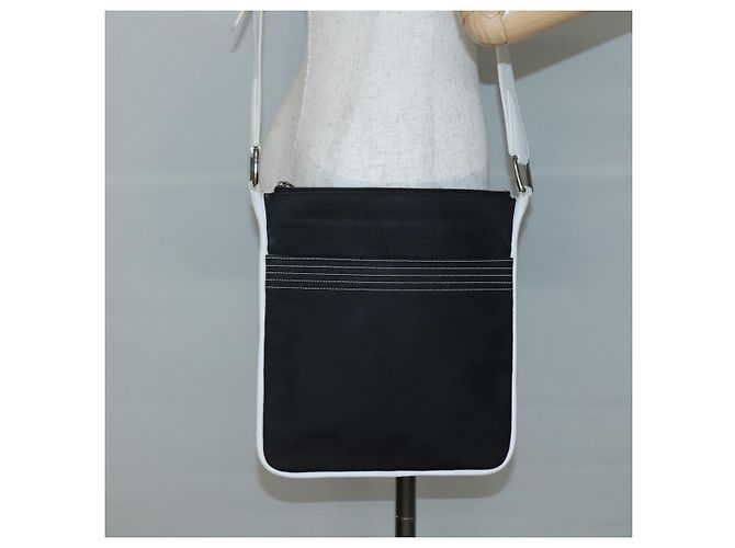 Borsa a Spalla LOEWE PVC Nero Argento Auth 141812 - vista 22