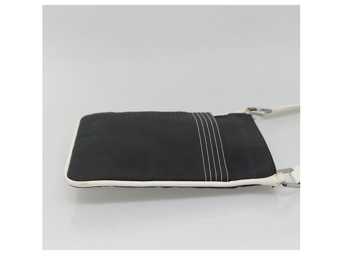 Borsa a Spalla LOEWE PVC Nero Argento Auth 141812 - vista 4