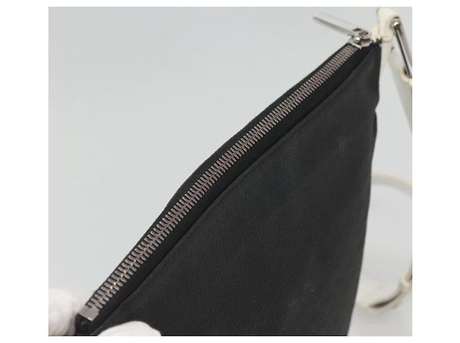 Borsa a Spalla LOEWE PVC Nero Argento Auth 141812 - vista 6