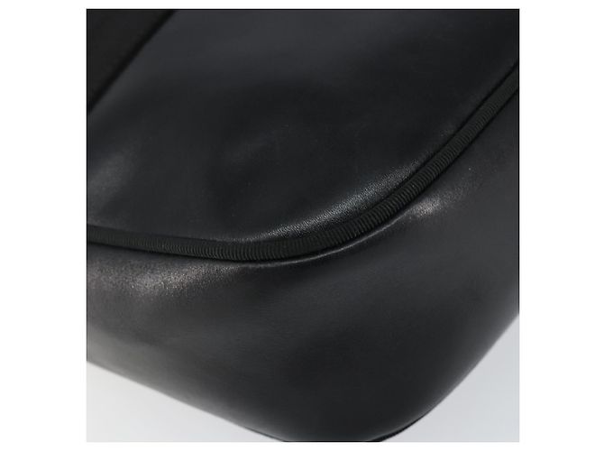 Borsa a Spalla Vala in Pelle Nera e Oro Auth BA5962 di Salvatore Ferragamo Nero D'oro - vista 14