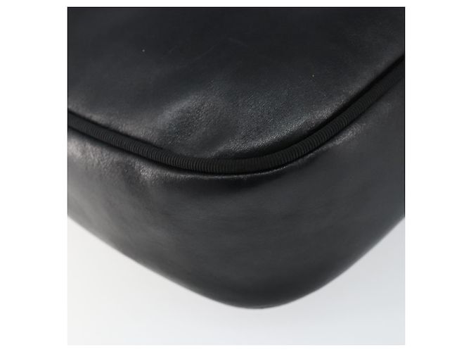 Borsa a Spalla Vala in Pelle Nera e Oro Auth BA5962 di Salvatore Ferragamo Nero D'oro - vista 16