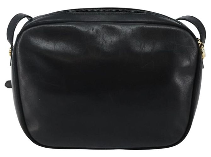 Borsa a Spalla Vala in Pelle Nera e Oro Auth BA5962 di Salvatore Ferragamo Nero D'oro - vista 2