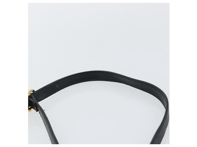 Borsa a Spalla Vala in Pelle Nera e Oro Auth BA5962 di Salvatore Ferragamo Nero D'oro - vista 8