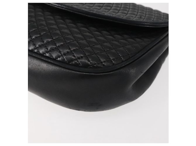 BALLY Borsa a Spalla con Catena Pelle Nera Oro Auth BA5751 Nero D'oro - vista 16