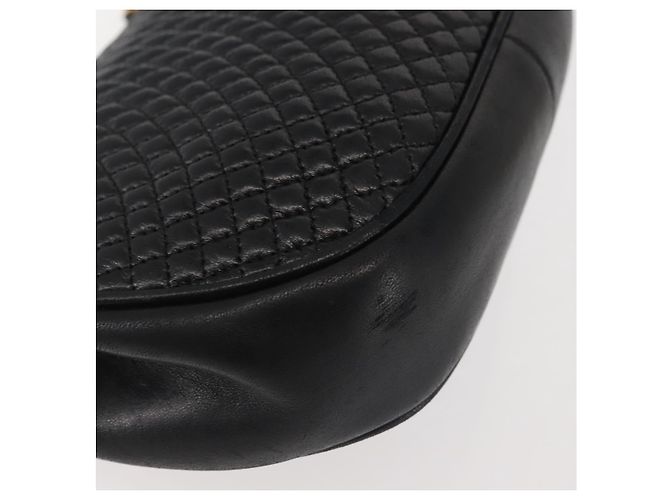 BALLY Borsa a Spalla con Catena Pelle Nera Oro Auth BA5751 Nero D'oro - vista 17