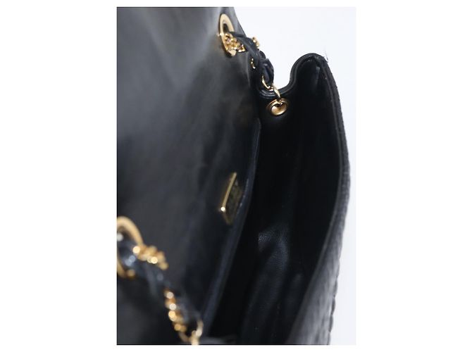BALLY Borsa a Spalla con Catena Pelle Nera Oro Auth BA5751 Nero D'oro - vista 21