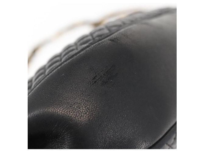 BALLY Borsa a Spalla con Catena Pelle Nera Oro Auth BA5751 Nero D'oro - vista 6