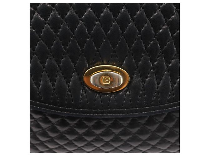 BALLY Borsa a Spalla con Catena Pelle Nera Oro Auth BA5751 Nero D'oro - vista 9