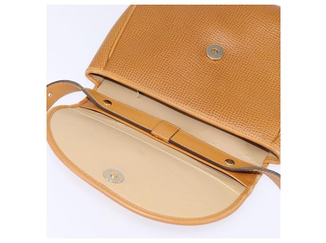 Borsa a Spalla Christian Dior in Pelle Beige Oro Auth BA5737 D'oro - vista 10