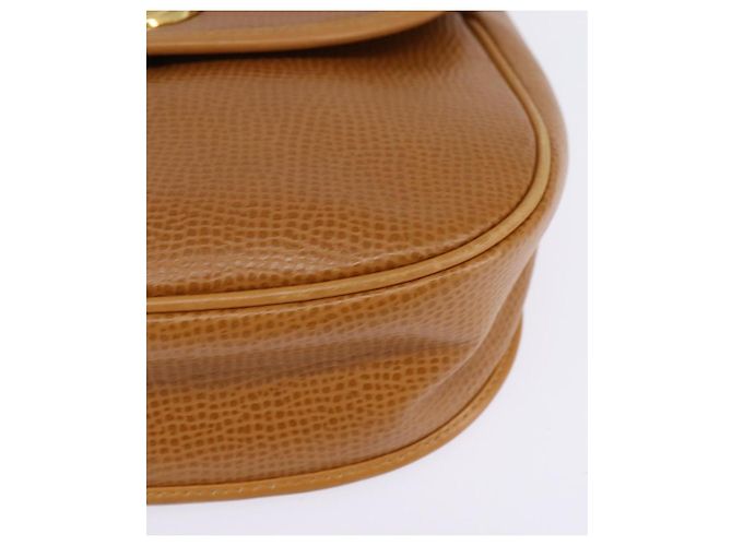 Borsa a Spalla Christian Dior in Pelle Beige Oro Auth BA5737 D'oro - vista 15
