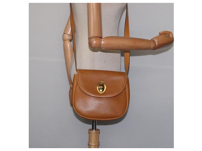 Borsa a Spalla Christian Dior in Pelle Beige Oro Auth BA5737 D'oro - vista 22