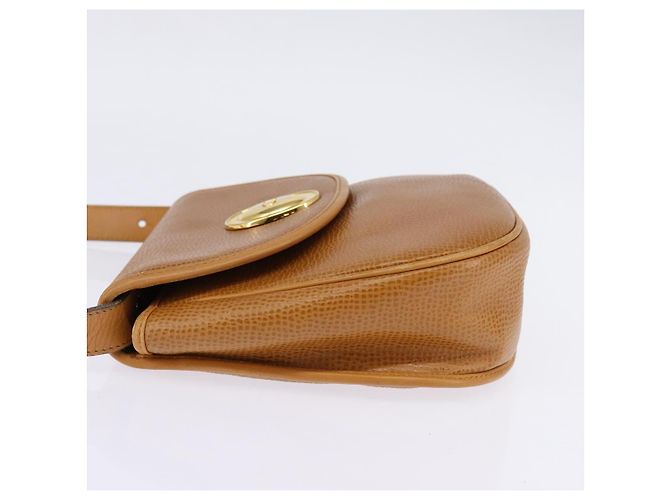 Borsa a Spalla Christian Dior in Pelle Beige Oro Auth BA5737 D'oro - vista 3