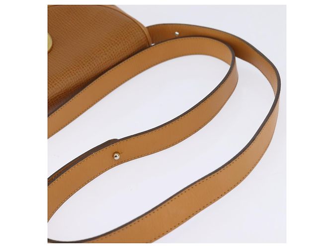Borsa a Spalla Christian Dior in Pelle Beige Oro Auth BA5737 D'oro - vista 7