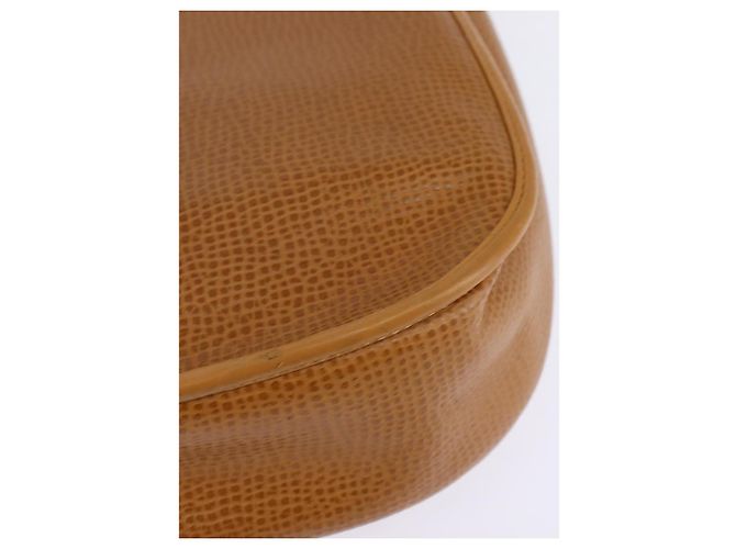 Borsa a Spalla Christian Dior in Pelle Beige Oro Auth BA5737 D'oro - vista 9