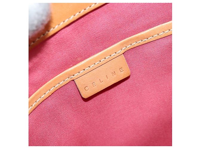 Céline Borsa a mano in tela Macadam C di CELINE in suede rosa e oro Auth bs29469 D'oro - vista 17