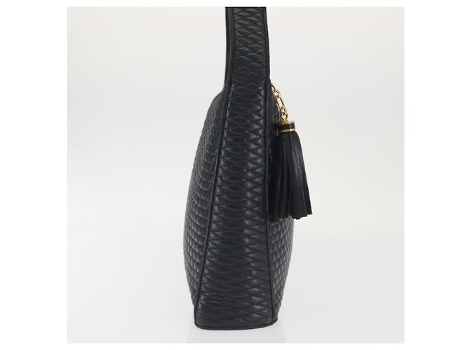 Bally Borsa a Spalla in Pelle Blu Navy Oro Auth BA5894 D'oro - vista 4