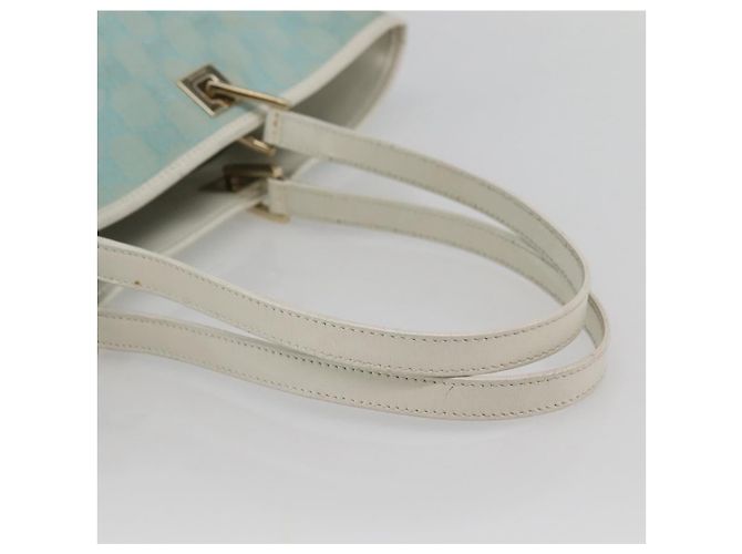 Borsa Tote GG Canvas Gucci Azzurro Chiaro Oro 002 1098 3444 Auth 142530 D'oro Blu chiaro - vista 7