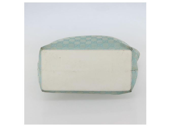 Borsa Tote GG Canvas Gucci Azzurro Chiaro Oro 002 1098 3444 Auth 142530 D'oro Blu chiaro - vista 9