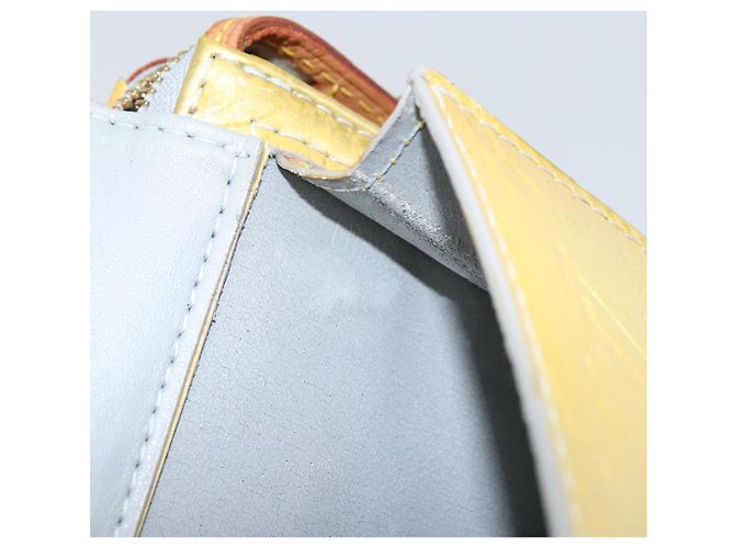 LOUIS VUITTON Bolsa de Accesorios Motto Monogram Vernis Gris M91030 LV Auth 142835 - vista 12